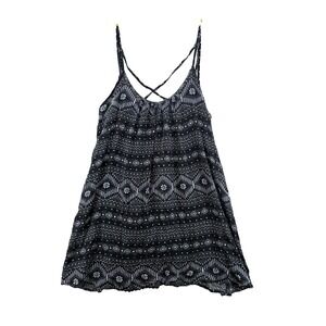 Y2K Roxy Clothing Spaghetti Strap Mini Slip Dress Women S Boho Strapy Back